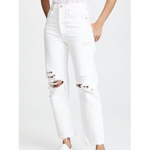 NWT Agolde 90’s jeans in white out size 29